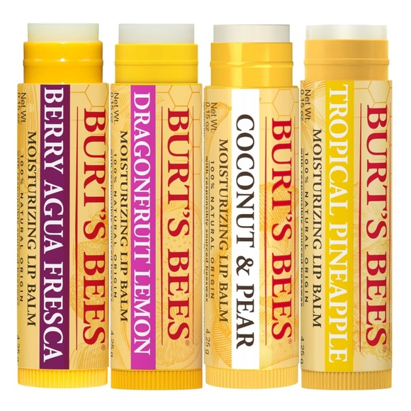 Burt's Bees Lip Balm β Tropical Retreat 4 Pack Set - Picture 3 of 16